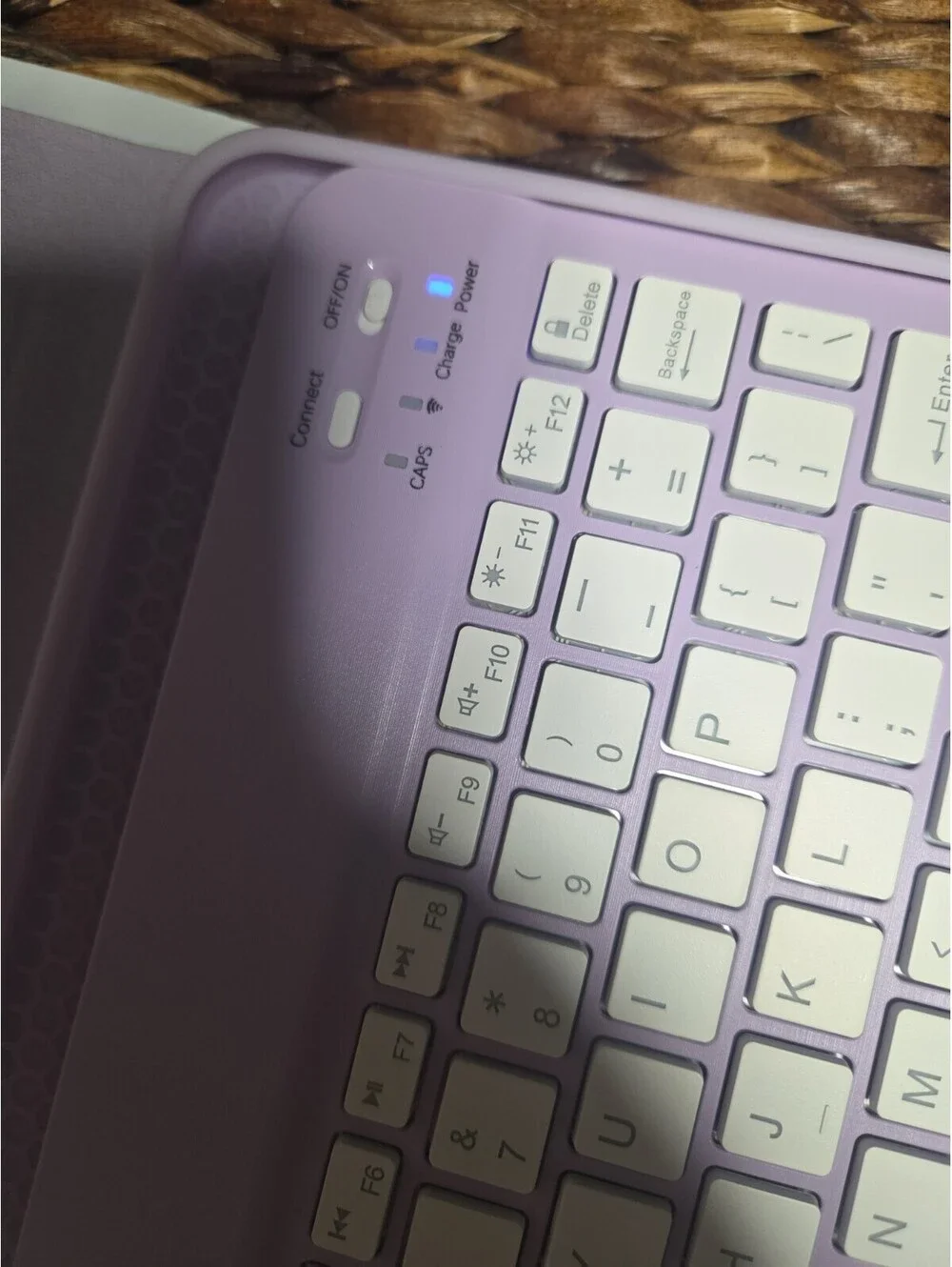 Harvipou Keyboard Case for iPad Air 11” 5th/4th Gen – Purple – Detachable